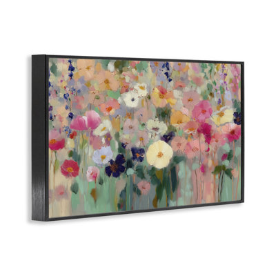 Teachers Poppies Modern Drip Framed Giclee, design by Annabelle Hall