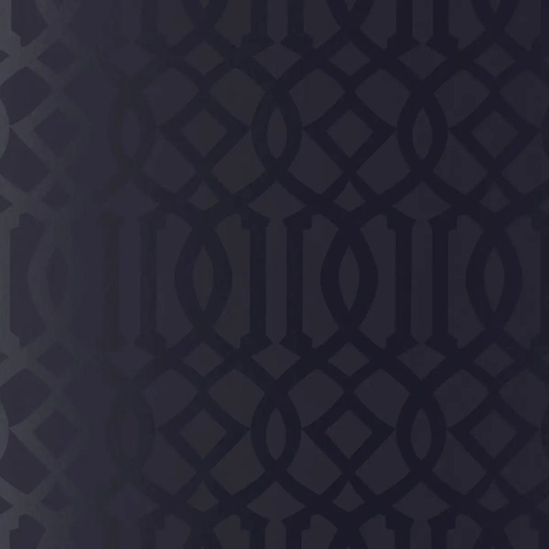 Imperial Trellis Wallpaper, Onyx Gloss
