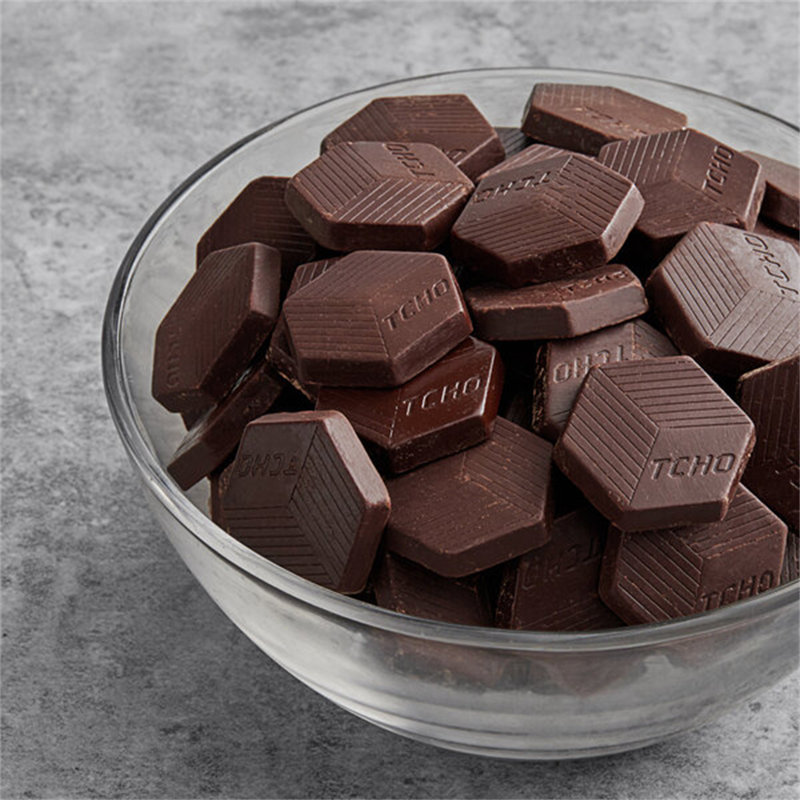 TCHO Hella 81% chocolat noir hexagonal 6,6 lb WS-999THELLADARK