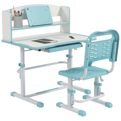 Dorinda Kids 2 Piece Rectangular Desk Or Activity Chair and Chair Set