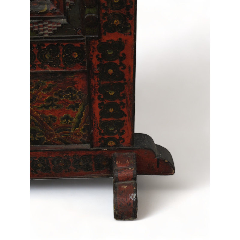 Embossed Flying Dragons Tibetan Wall Art Or Room Divider Or Head Board