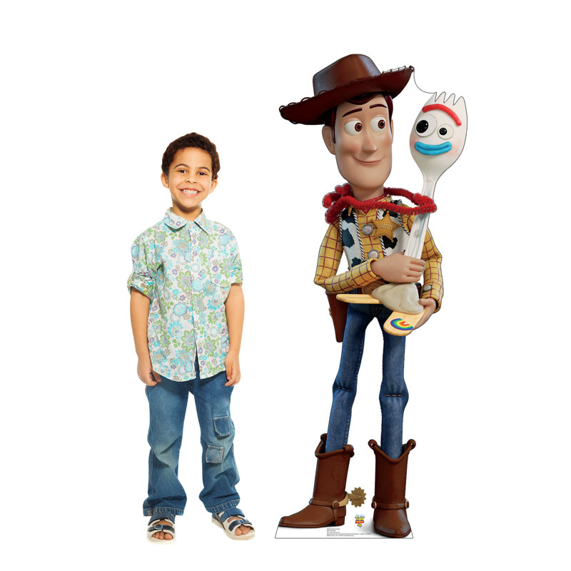 Life-Size Woody and Forky Cardboard Standup 60" x 23"