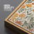 Plant Abstraction " Retro Orange Green Floral Pattern Antique Abstract Botanical Wildflowers "-101185495-111695736