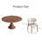 5/7 Pieces Solid Wood Alpharetta Farmhouse Round Pedestal-593564881-593868782