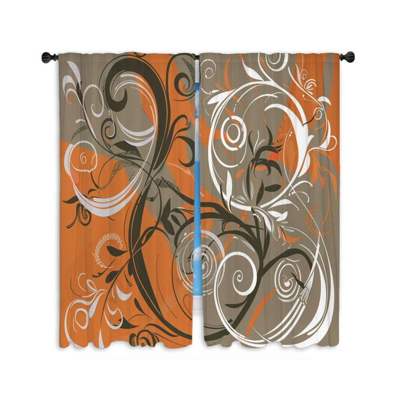 Paire de rideaux obscurcissant en polyester Fiora, L 20 po x L 54 po