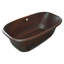 Baignoire de trempage autoportante en cuivre 66 po x 32,5 po Santorini-20568666