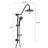 Handshower Shower Head With Handheld Shower System With 8" Rain Shower Head-124897319