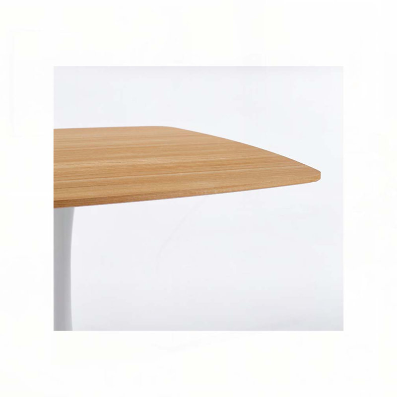 Table de salle à manger 42,12 ", Blanc, Chêne, H 28,93 po x l 42,12 po x P 42,12 po