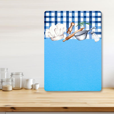 Tempered Glass Cutting Board, 7.9 x 11.8 inches | 100% Antibacterial, Easy-Clean Surface, Non-Slip Silicone Feet | Perfect for Food Prep & Serving, Durable & Stylish Kitchen Essential, Not Dishwasher Safe