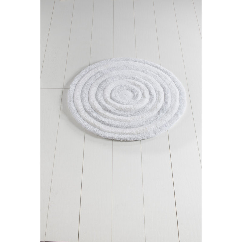 Tapis pour salle de bain Marmaduke, Blanc
