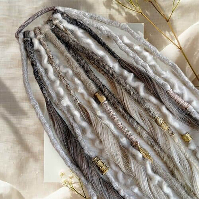 Elastic Dirty Braid Ponytail