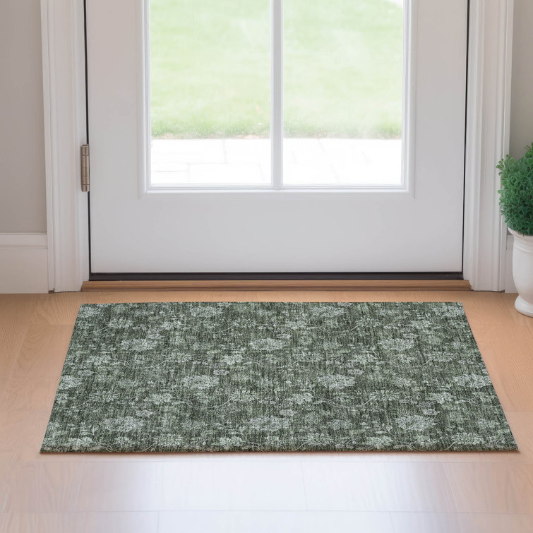 Premium Machine Washable Prisco Olive Rug