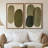 Framed Canvas Wall Art - Vintage Abstract Wall Prints for Bedroom - 16"x24"x2 panels-361121269-361121271
