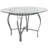 Syracuse Round Glass Dining Table with Bowed Out Metal Frame-1006140197-1006140218