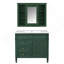 Meuble-lavabo 36 po avec armoire à pharmacie, armoire de rangement moderne avec 2 portes à fermeture douce et meuble-lavabo simple-2083584701-2083584703