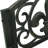French Floral Cast Iron and Steel Outdoor Rocking Chair