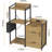 2-Drawer File Cabinet with Power Strip & LED Lights, Multi-Function Printer Stand for Home Office-431648250