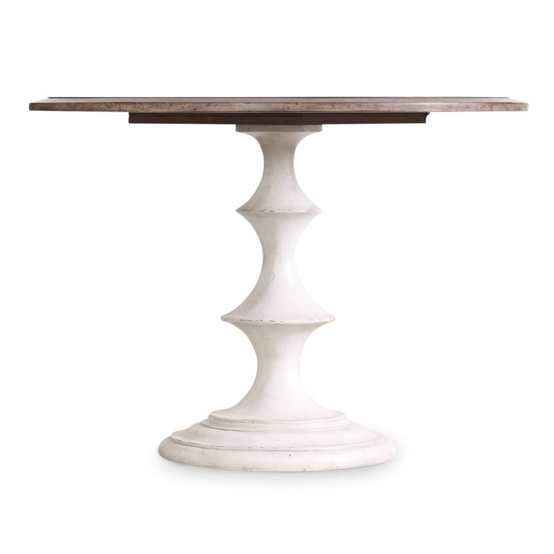 Melange Walnut Round Dining Table
