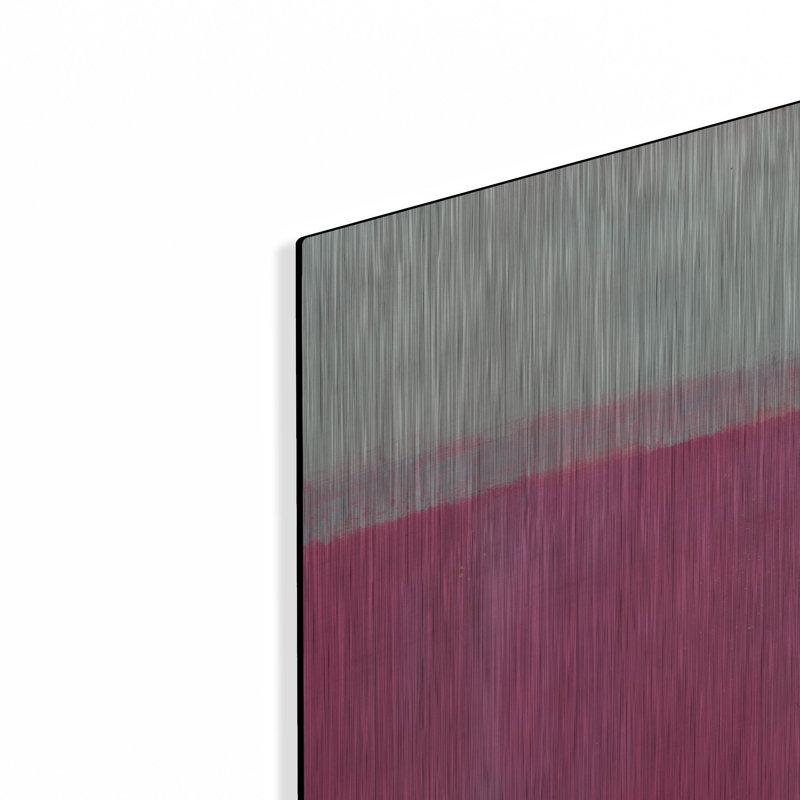  «Raspberry Mint 2» par Carol Young, art mural en métal, 36 po x 36 po