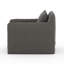 Dade Swivel Slipcovered Armchair-1173450211