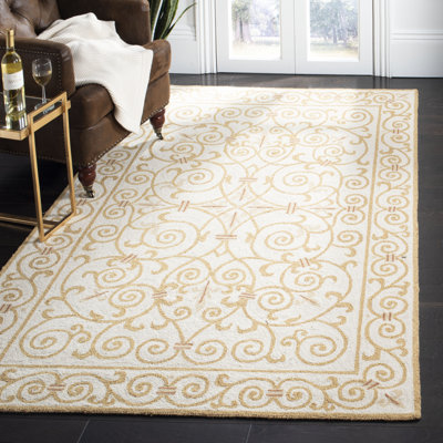 Bissette Hand Hooked Wool Pile Oriental Rug