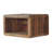Soba Wall-Mounted Bedside, Open Storage, Brown