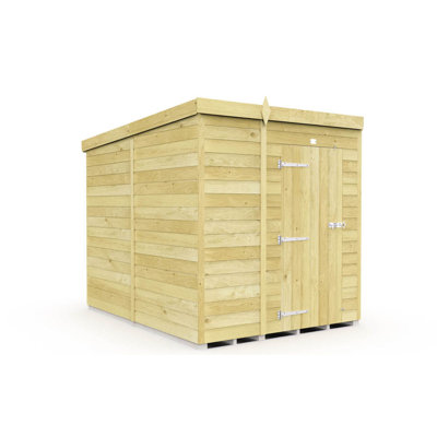 Pent Shed - Single Door without Windows