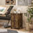 2 Drawer Rustic Farmhouse Filing Cabinet with Barn Doors for A4/Letter Size-1936602682