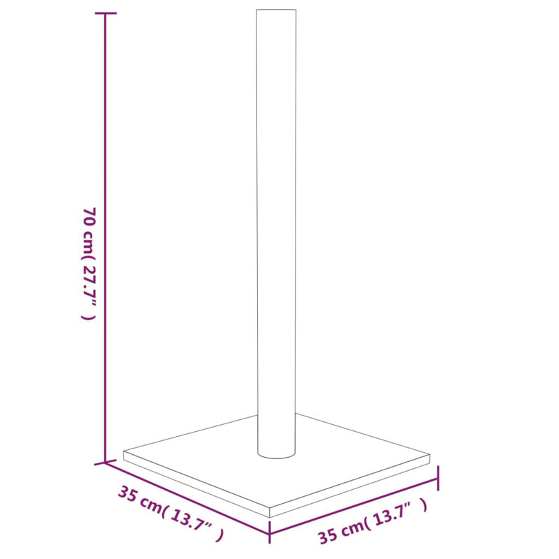 Rivera Cat Tree / Condo, 70cm H x 35cm W x 35cm D, Light Grey