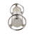Decorative Glass Hourglass with Metal Frame Sculpture for Home Decor - ModernSand Timer Object Accent for Office Desk or Living Room Decoration - Silver-223653217