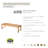Ellie-Maye Solid Wood Teak Outdoor Bench