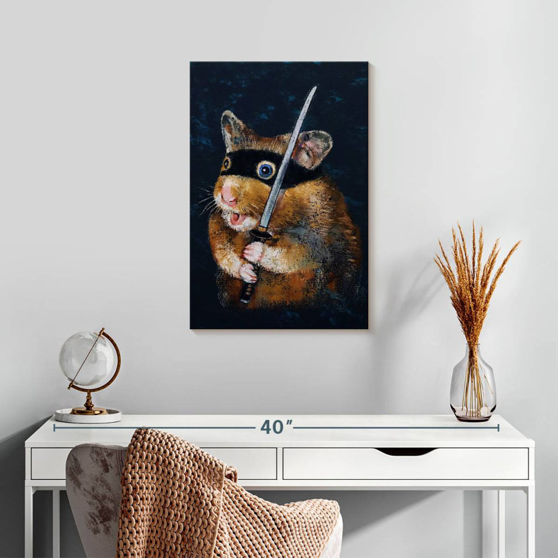 Brampt Ninja Hamster, 24" H x 16" W