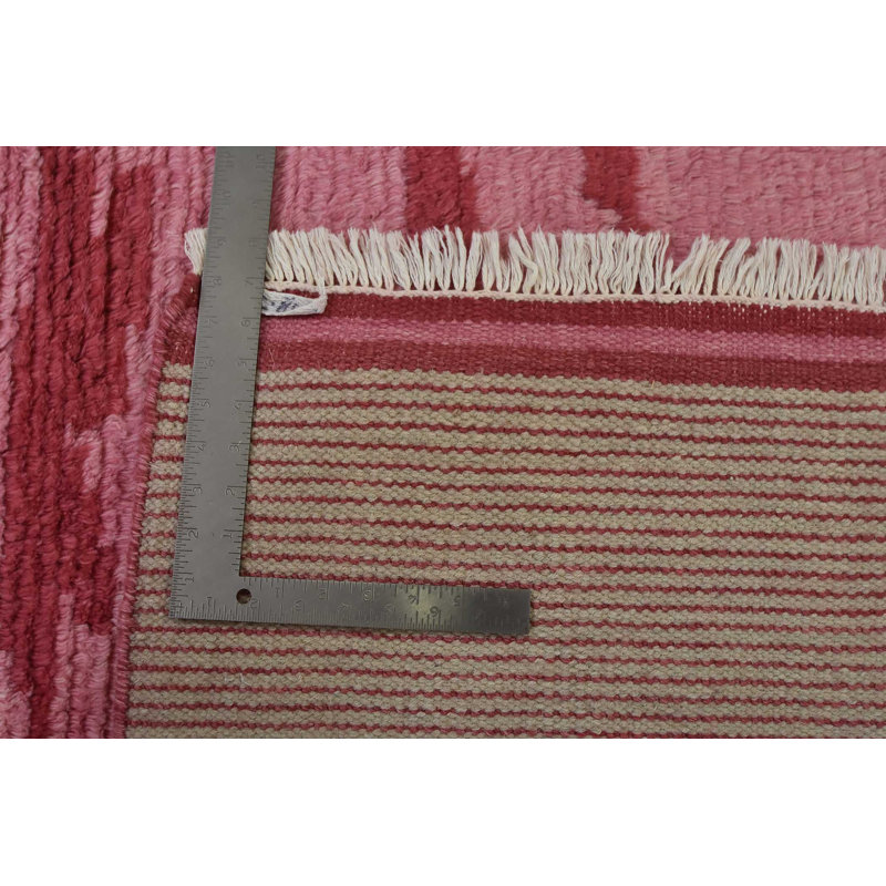 Tapis de zone en laine noué la 7 pi 10 po x 10 pi 7 po one-of-kind-main Youngstown