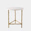 Bamboo Marble End Table