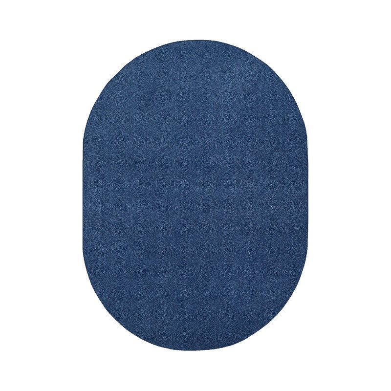 Modern Plush Pet and Kids Friendly Solid Color Royal Blue Area Rugs, Stain & Fade Resistance, Perfect for Living Room, Dining Room, Bedroom, Playroom and Kidsroom, Event, Wedding, Amberrae Binded Rug