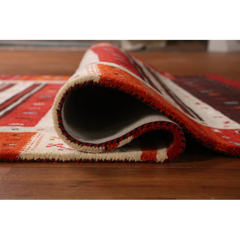 Tapis tribal à motif géométrique Gabbeh