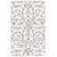 Tapis floral en laine touffeté à la main ivoire / noir-2140077908