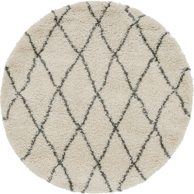 Reardon Geometric Indoor Rug, Round 5'3"