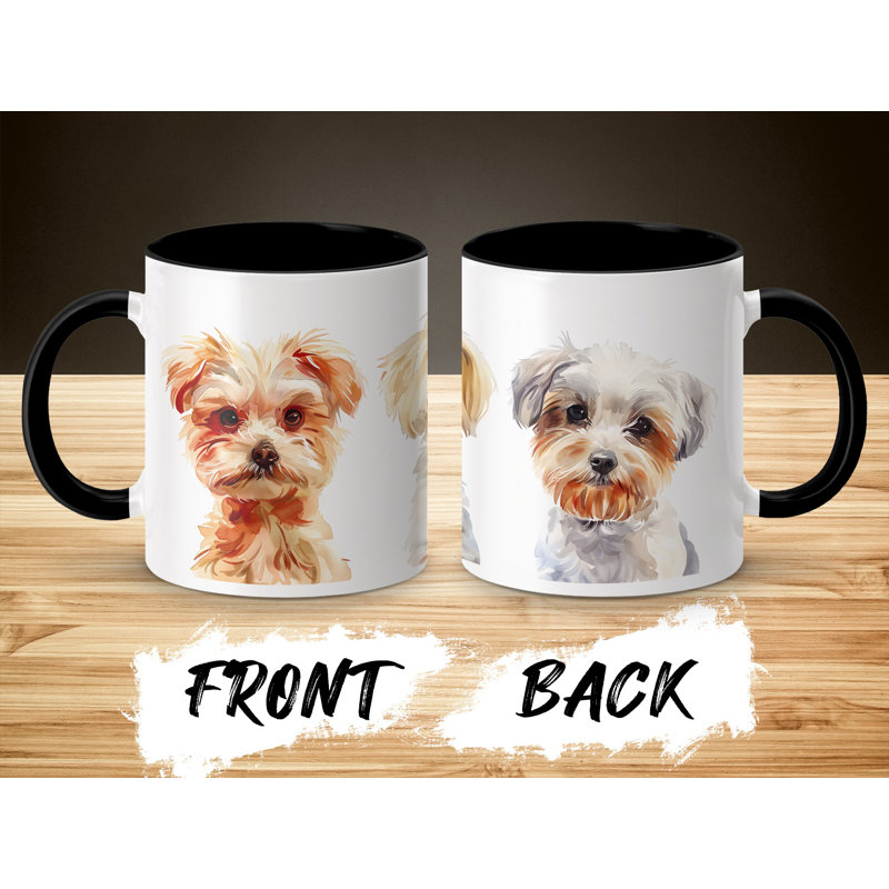 11oz Watercolour Fluffy Dog Designs Coffee Mug, 2