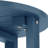 16 Inch Round Outdoor Side Table Adirondack Plastic/Resin Patio Side Table Weather Resistant End Table with Storage Shelf-933618894