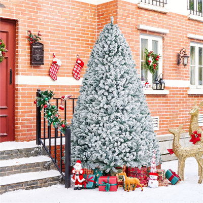 Arbre de Noël artificiel floqué