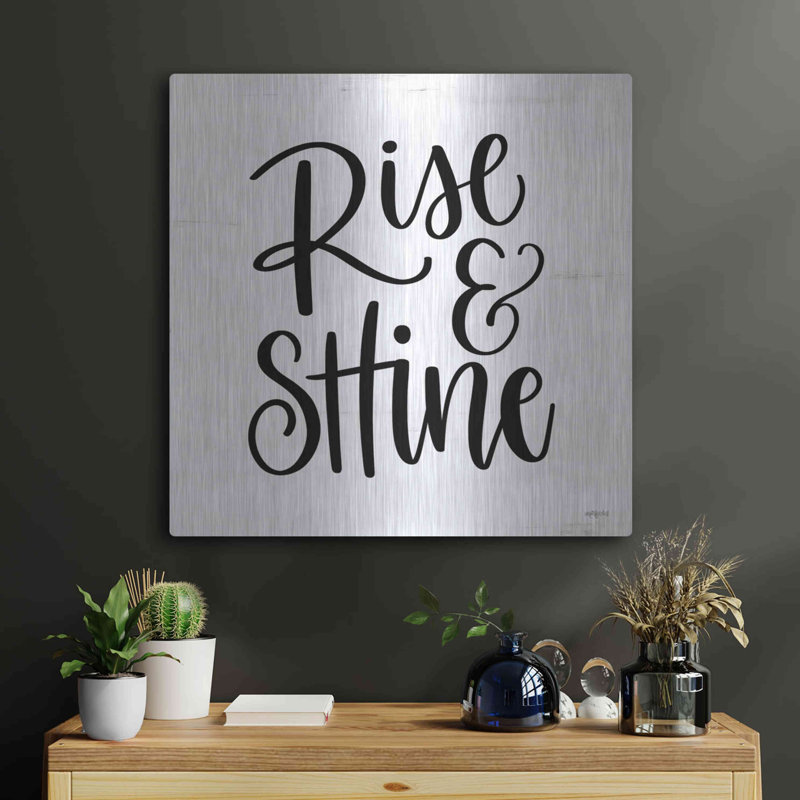 «Rise & Shine» par imperfect Dust, art mural en métal, H 24 po x l 24 po