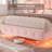 Upholstered Platform Bed with LED Lights, Charging Port, Floating Bed-2140033194-2083676636