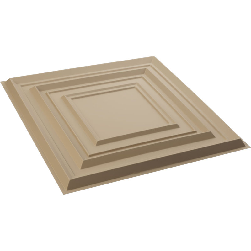 Panneau mural 3D décoratif Multiplex EnduraWall, Beige fumé satiné UltraCover