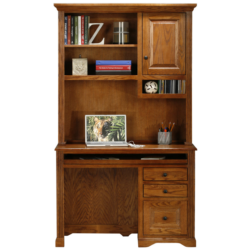 46.5" H x 45.25" W Desk Hutch, Medium Oak