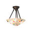 Metro Fusion 3 - Light Semi Flush Mount