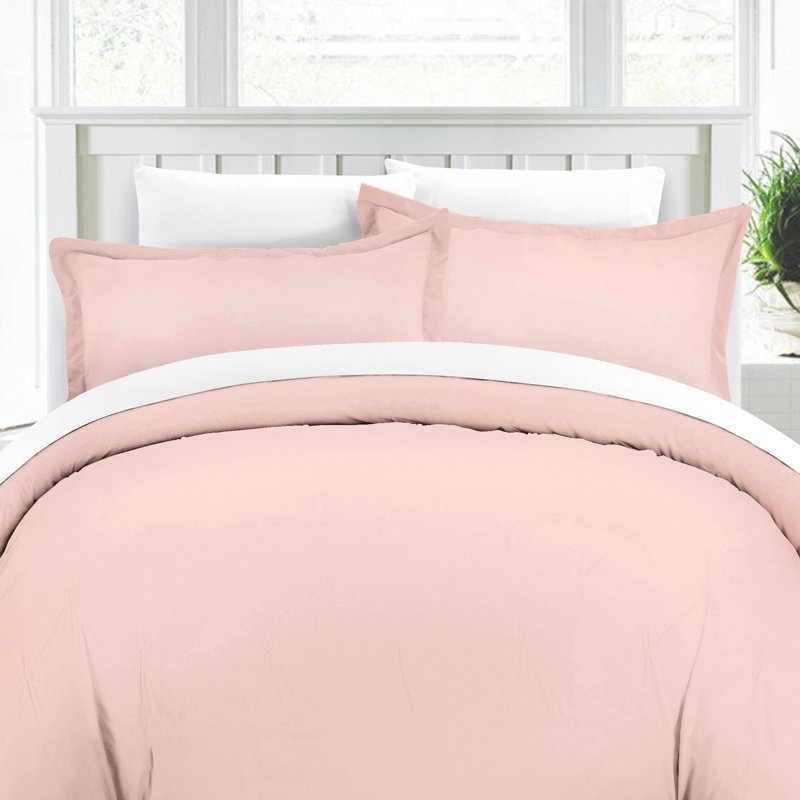 Ensemble de housse de couette, Rose, Double / Grand