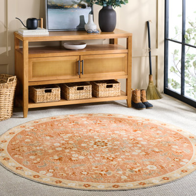 Msrw 184 Performance Machine Washable Floral Rug