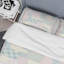 Ensemble de housse de couette multicolore à motif patchwork pastel-1550375699