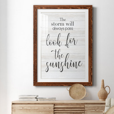 Look for the Sunshine - cadre photo, art textuel
